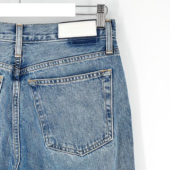 RE/DONE Originals 90s Relaxed Straight Jeans Medium Speckle Women’s Size 26 USA - Picture 7 of 8